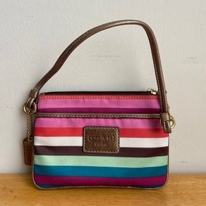 Mini Coach Wristlet